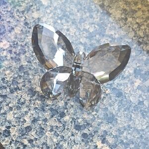 VERY RARE...Swarovski Crystal Butterfly in Smoky Clear